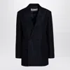 Valentino Garavani Navy Double-breasted Jacket Toile Iconographe