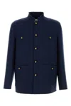 Valentino Double Wool Jacket With Mandarin Collar