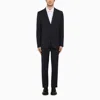 VALENTINO VALENTINO NAVY BLUE SINGLE-BREASTED SUIT IN WOOL MEN