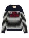 Valentino Garavani Crewneck Sweater With Bold Jacquard Motif In Multi