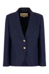 Valentino Garavani Women Single-breasted Jacket In Blue