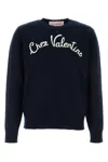 Valentino Logo-embroidered Wool Sweater