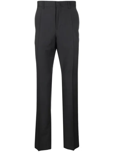 VALENTINO NAVY BLUE WOOL TROUSERS