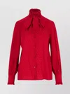 Valentino Neck Bow Heart Pattern Long Sleeves