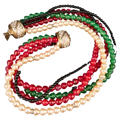 Pre-owned Valentino Garavani Valentino Necklace By  Haute Couture Circa 1990 In Multi