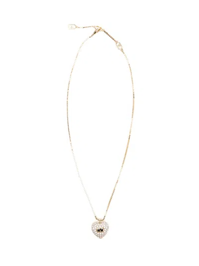 Valentino Garavani Necklace (l.48) | Coeur Royal | Metallo/smalto/strass Jewelry Gold