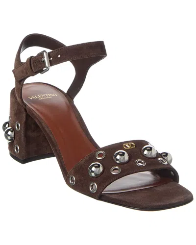 Valentino Garavani Valentino Nellcote 60 Suede Sandal In Transparent