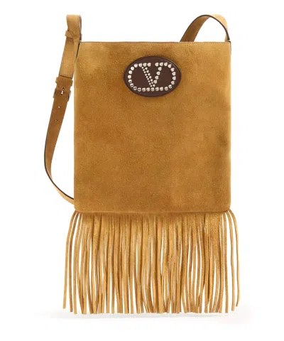 Valentino Garavani Nellcôte Crossbody Bag In Beige