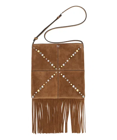 Valentino Garavani Nellcôte Crossbody Bag In Brown