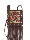 Valentino Small Tassel Shoulder Bag In Neutrals