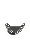 Valentino Stud-embellished Belt Bag In Black