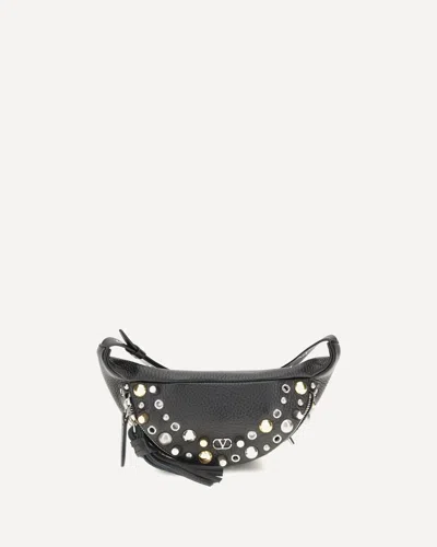 Valentino Garavani Nellcôte Fanny Pack In Black