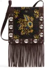 Valentino Nellcôte Jacquard Shoulder Bag In Brown