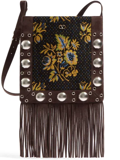 Valentino Garavani Nellcôte Jacquard Shoulder Bag In Multicolour