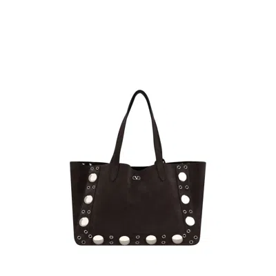 Valentino Garavani Nellcôte Large Tote Bag In Brown