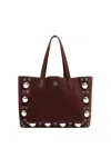 Valentino `nellcote` Large Tote In Brown