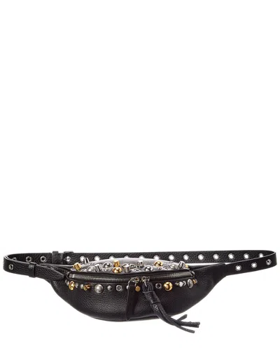 Valentino Garavani Valentino Nellcote Leather Belt Bag In Black