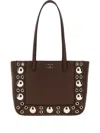 Valentino Brown Nellcote Mini Tote In Brown