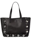 Valentino Nellcote Medium Leather Tote In Black
