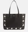 Valentino Nellcôte Medium Studded Leather Shopper In Black