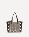 Valentino Nellcôte Medium Tote Bag In Brown