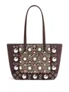 Valentino Nellcote Mirror-embellished Suede Mini Tote Bag