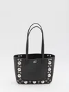 Valentino Nellcote Studded Leather Mini Tote Bag In Black