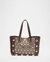 Valentino Nellcote Mirrored Suede Tote Bag