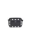 Valentino Nellcote Studded Leather Camera Crossbody Bag