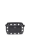 Valentino Nellcote Studded Leather Camera Crossbody Bag