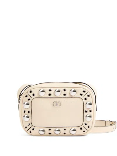 Valentino Garavani Nellcôte Shoulder Bag In Neutrals