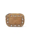 Valentino Stylish Shoulder Bag Adjustable Strap In Sand