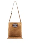 Valentino Men's Beige Suede Nellcã´te Bag In Brown