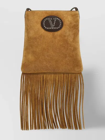Valentino Garavani 'nellcôte' Small Crossbody Bag With Fringe Detail