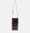 Valentino Nellcôte Small Fringed Suede Shoulder Bag