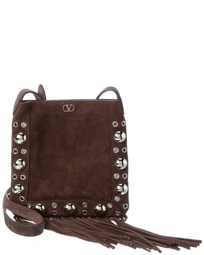 VALENTINO GARAVANI VALENTINO NELLCOTE SMALL SUEDE SHOULDER BAG