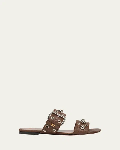 Valentino Garavani Nellcote Studded Dual-strap Slide Sandals