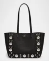 Valentino Garavani Nellcote Studded Leather Mini Tote Bag In Black