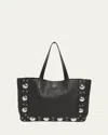 Valentino Nellcote Studded Leather Tote Bag In Nero