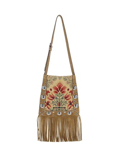 Valentino Garavani 'nellcôte' Studs Shoulder Bag In Neutral