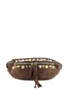 Valentino Nellcôte Suede Belt Bag In Brown