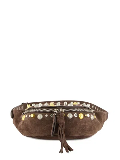 Valentino Garavani Nellcôte Suede Belt Bag In Brown