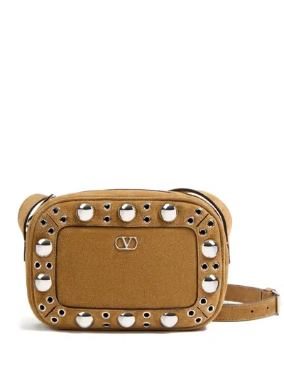 Valentino Garavani Beige Nellcote Crossbody Bag In Sand