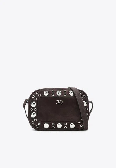Valentino Garavani Nellcôte Suede Shoulder Bag