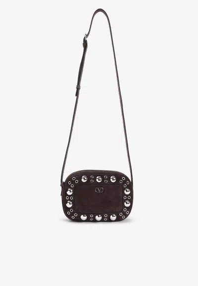 Valentino Garavani Nellcôte Suede Shoulder Bag