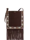 Valentino Tassel Shoulder Bag In Black