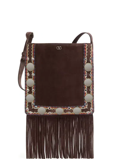 VALENTINO GARAVANI NELLCÔTE SUEDE SHOULDER BAG