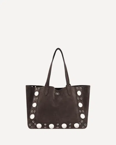 Valentino Garavani Nellcote Tote Bag In Brown