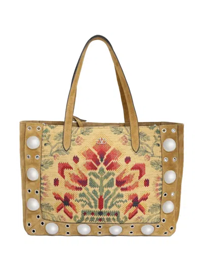 Valentino Garavani Nellcôte Tote Bag In Neutral