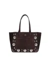 Valentino Nellcote Studded Suede Tote Bag